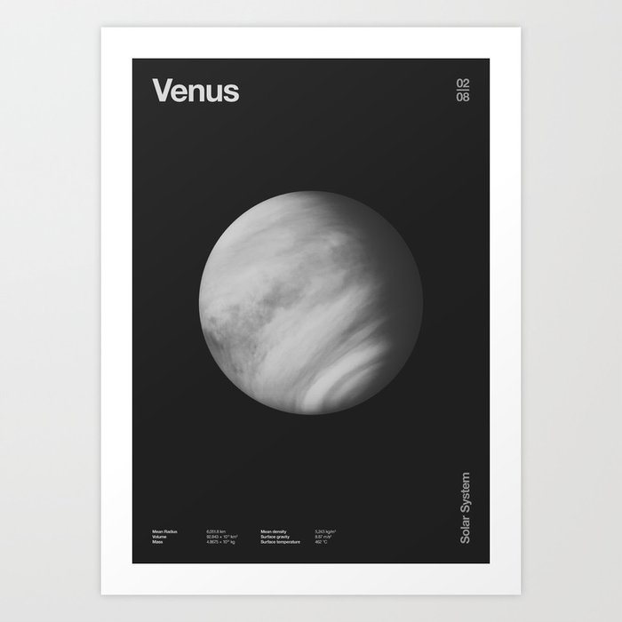 Solar System _ 02 Venus Art Print