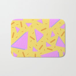 TRIANGLES AND BARS PATTERN DESIGN Bath Mat