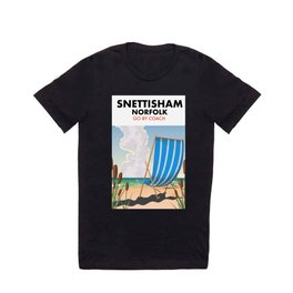 Snettisham Norfolk beach poster T Shirt