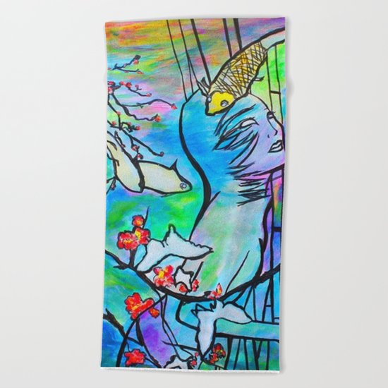 Let Dreams Come Beach Towel