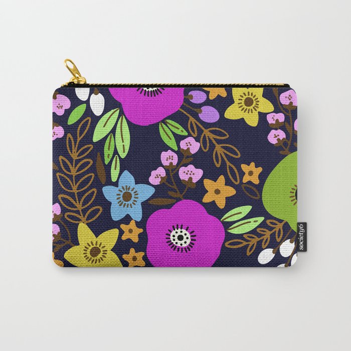 Night with flowers Carry-All Pouch