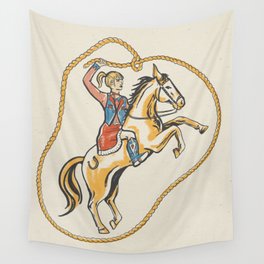 Ride 'em Cowgirl! Wall Tapestry