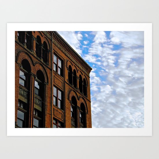 Corner of Main St. & Sky Art Print