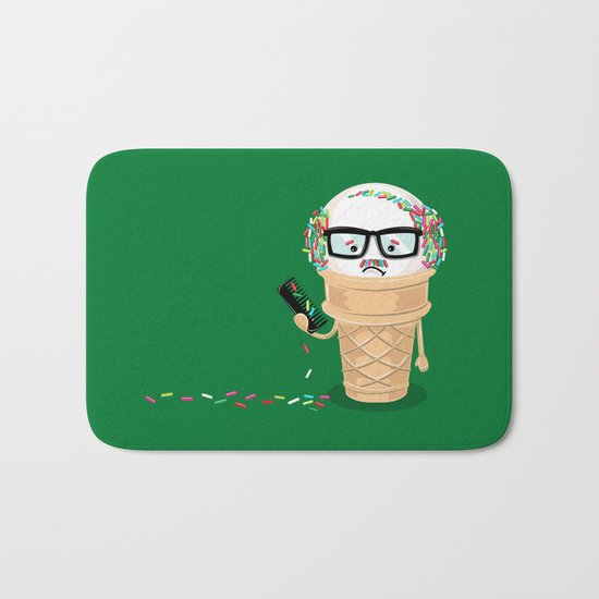 Ice Cream Coneover (Holiday Edition) Bath Mat