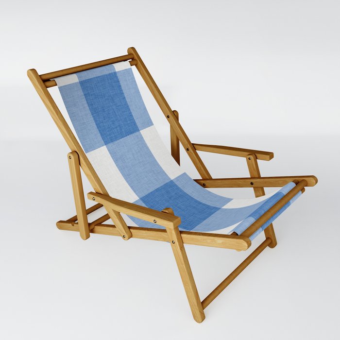Blue and white buffalo check 2025 chair