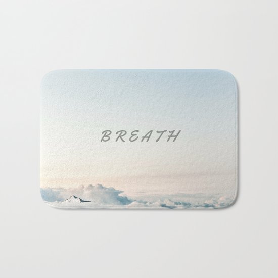 BREATH (Hipster Cloud Sky) Bath Mat