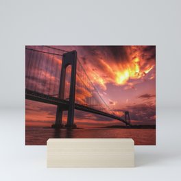 Verrazano Sunset 01 Mini Art Print