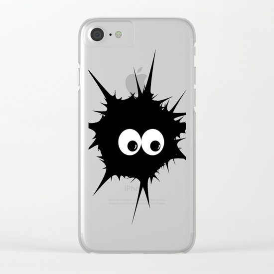Cute monster furry Clear iPhone Case