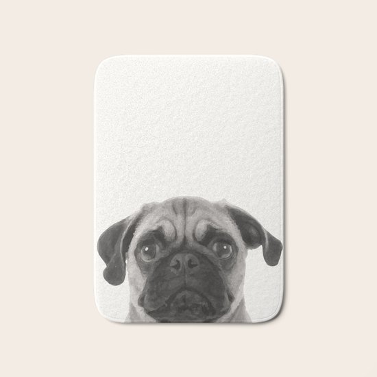 Pug Bath Mat