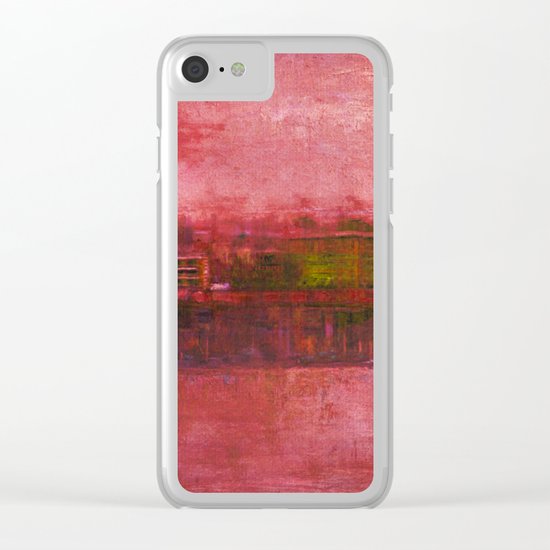 Purple Sunset Clear iPhone Case