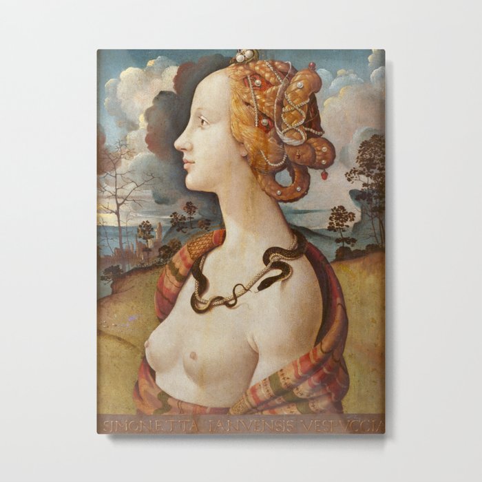 Piero di Cosimo - Portrait de femme dit de Simonetta Vespucci Metal Print