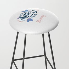 Happy Mother's Day Mommy from Daughter, Youth Mommy and Me, Bar Stool