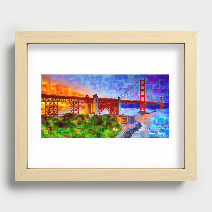 Golden Gate Bridge Recessed Framed Print