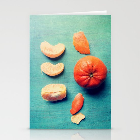 Orange Wedge Stationery Cards