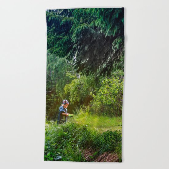 Forest inhabitant Beach Towel