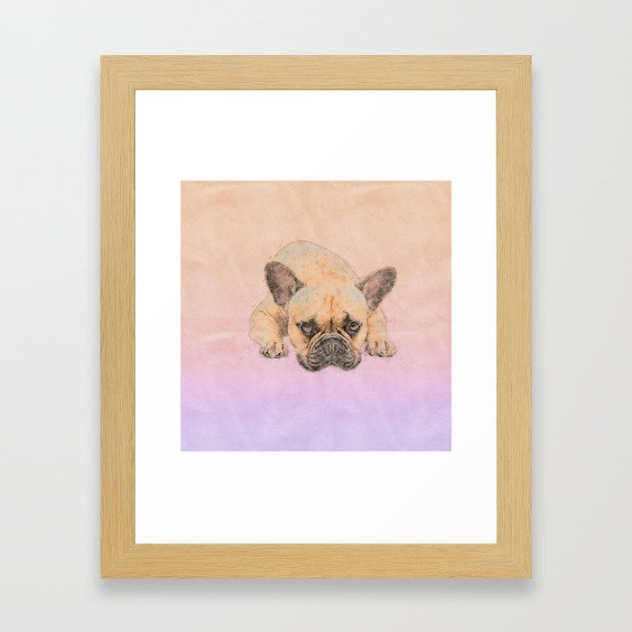 French Bulldog -Frenchie Dog Framed Art Print
