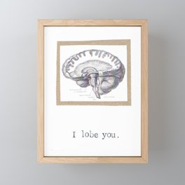 I Lobe You Framed Mini Art Print