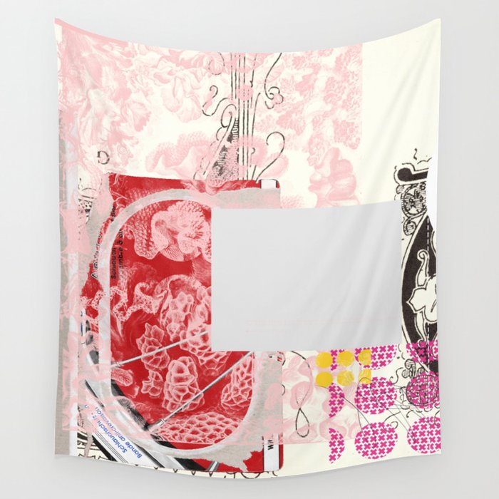 daydream red rosa mix Wall Tapestry