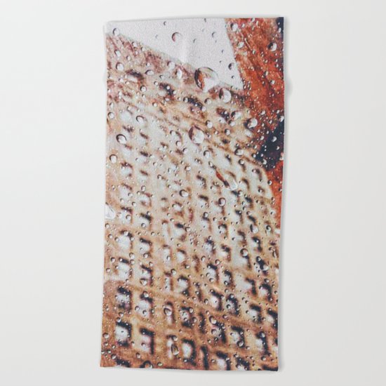 New York City Rain Beach Towel