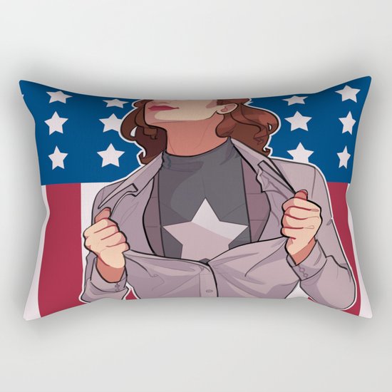 HIT 'EM AGAIN CAP Rectangular Pillow