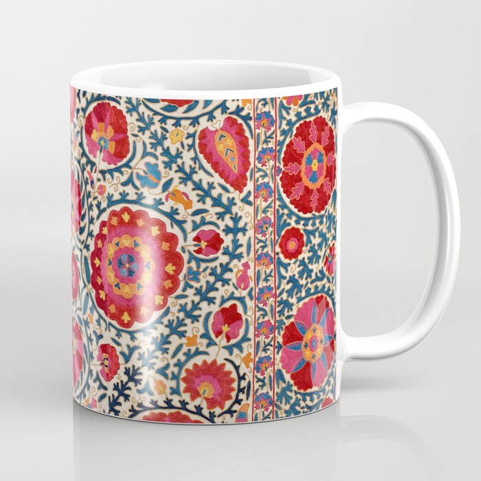 Kermina Suzani Uzbekistan Embroidery Print Coffee Mug