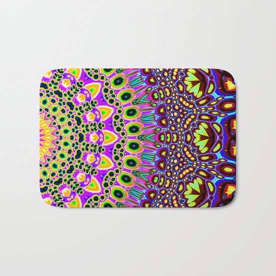 Vibrant Pop Art Pattern Bath Mat