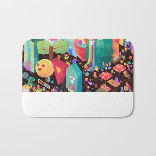 Happy World - Money is FREE ! Bath Mat