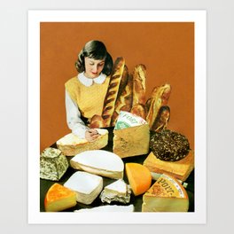 Cheese Board Art Print