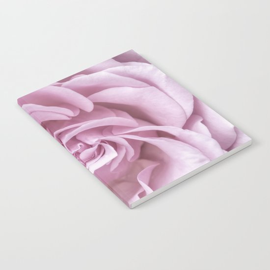 Pink Heart of a rose Roses Flowers Notebook