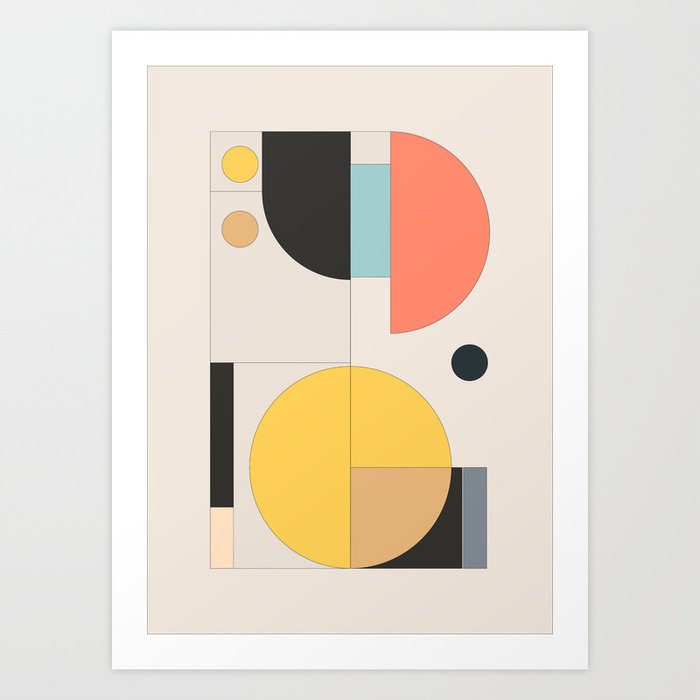 Geometric Shapes 9 Art Print