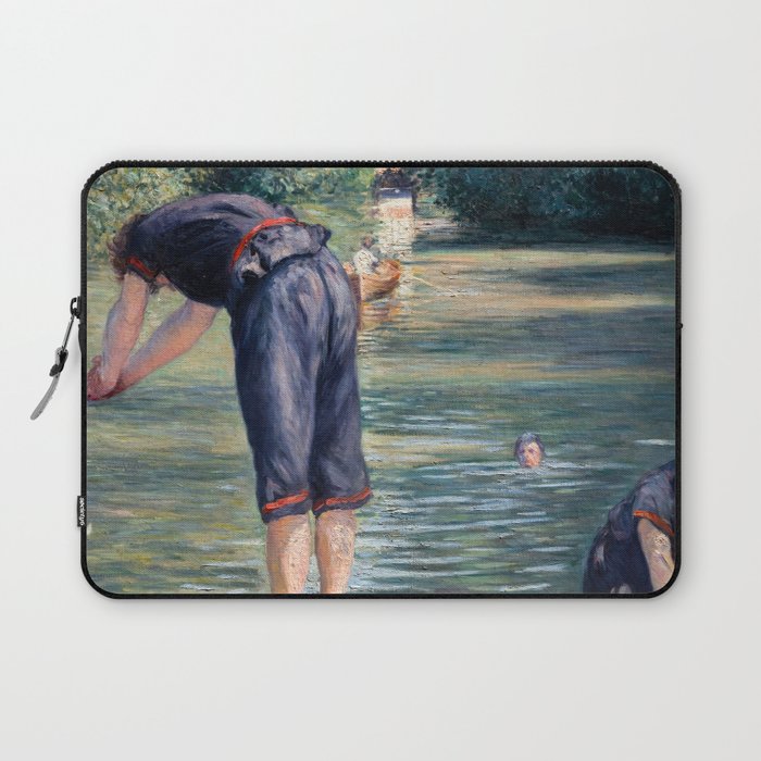 Gustave Caillebotte - Bathers, Bank of the Yerres Laptop Sleeve