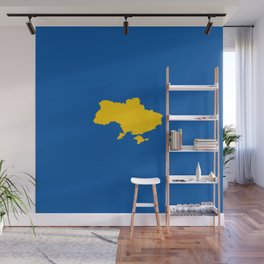 Shape of Country : Ukraine. Wall Mural