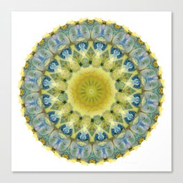 Yellow And Blue Healing Art - Calm Light Canvas Print