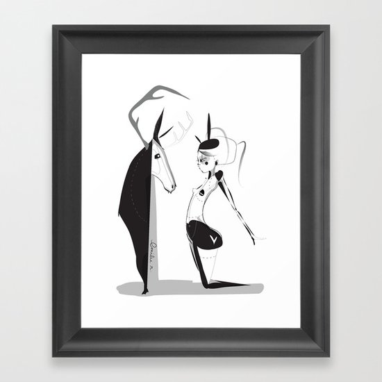 Lonely boy - Emilie Record Framed Art Print