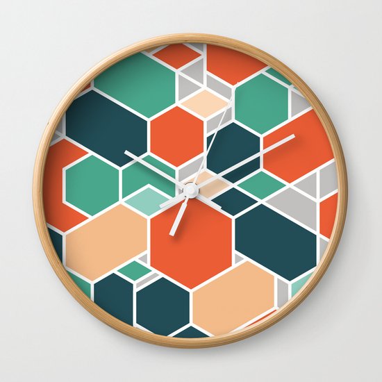 Hex P Wall Clock