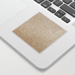 Gold Glitter Sparkle Shimmer Girly Glam Luxe Sticker