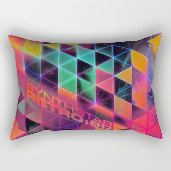 synthstar retro:80 Rectangular Pillow