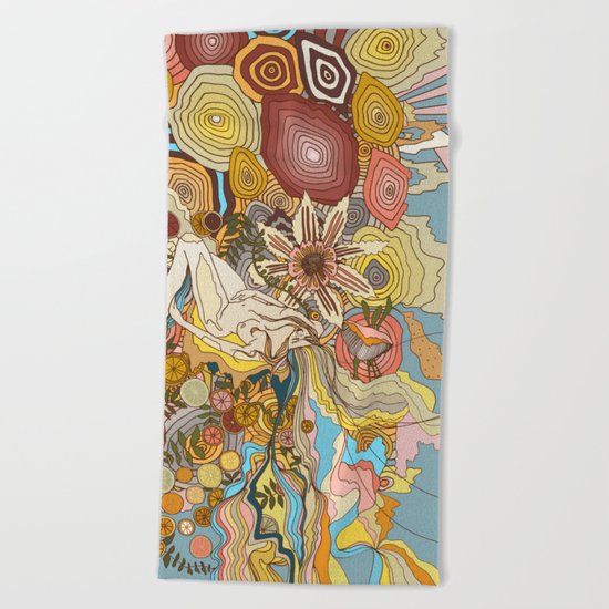 Great Fruits & Blood Oranges Beach Towel