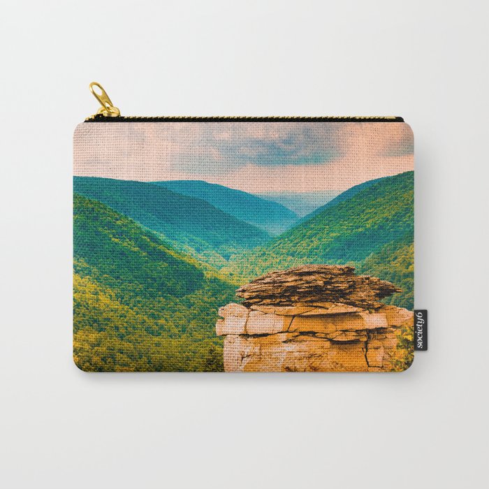 West Virginia Landscape Blackwater Falls State Park Overlook Carry-All Pouch