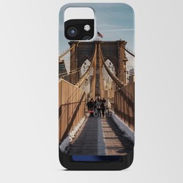 Brooklyn Bridge Golden Hour | Travel Photography in New York City iPhone Card Case