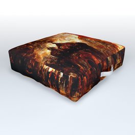 Lucifer Palace in Hell Outdoor Floor Cushion