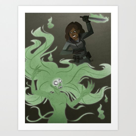 Spirit Stabbing Art Print