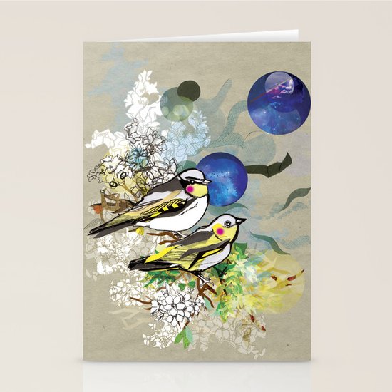 Yellow Birds Stationery Cards