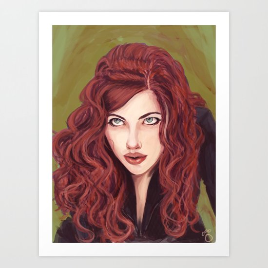 Black Widow Art Print