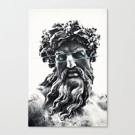 Zeus the king of gods Canvas Print