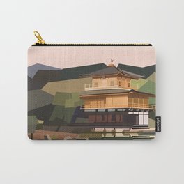 Geometric Kinkakuji, Golden Pavilion Kyoto Japan Carry-All Pouch