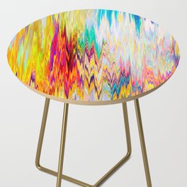 Dripping Zigzag Colors Side Table