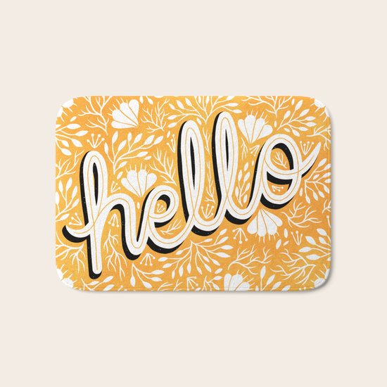 Hello Bath Mat