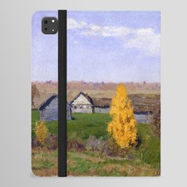 Golden autumn. Slobodka by Isaac Levitan (1889) iPad Folio Case