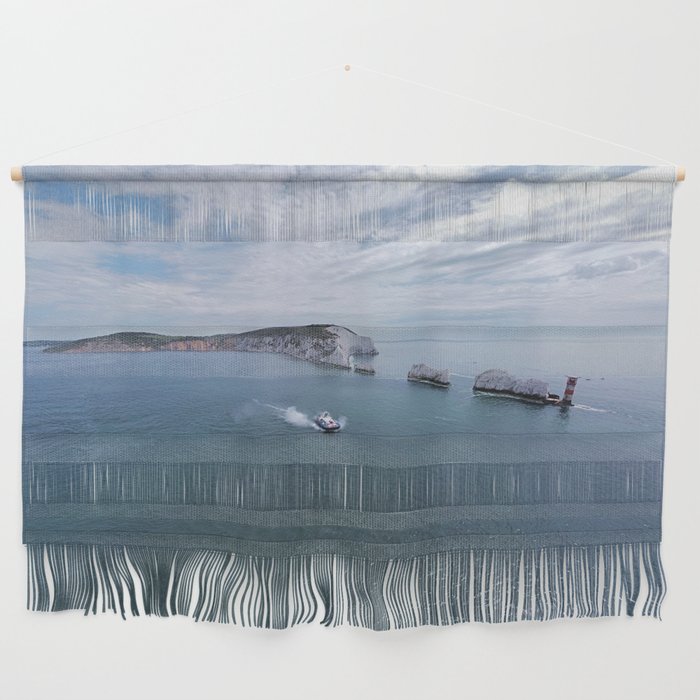 Hovercraft at the Needles (Isle of Wight's most iconic photo) Wall Hanging